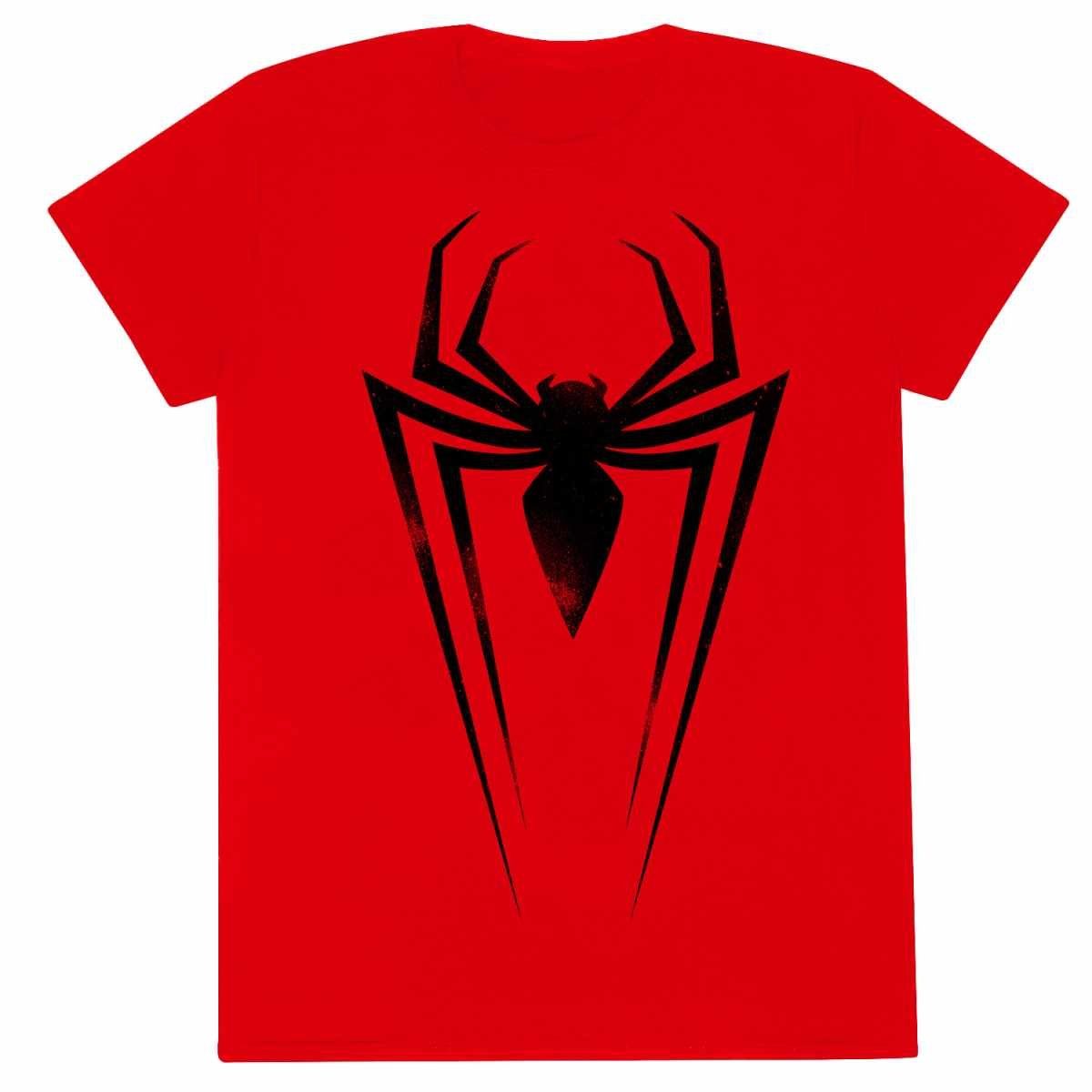 Heroes Inc T-Shirt Marvel Comics Spider-Man - Black Spider Symbol