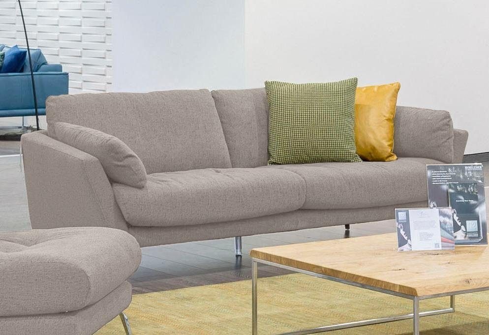 W.SCHILLIG 2,5-Sitzer "softy", mit dekorativer Heftung im Sitz, Füße Chrom günstig online kaufen