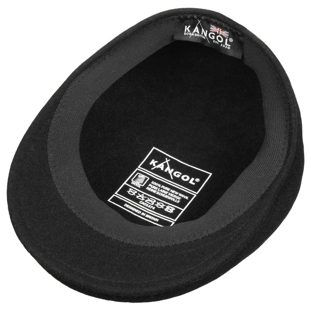 Kangol Flat Cap (1-St) Schiebermütze mit Schirm