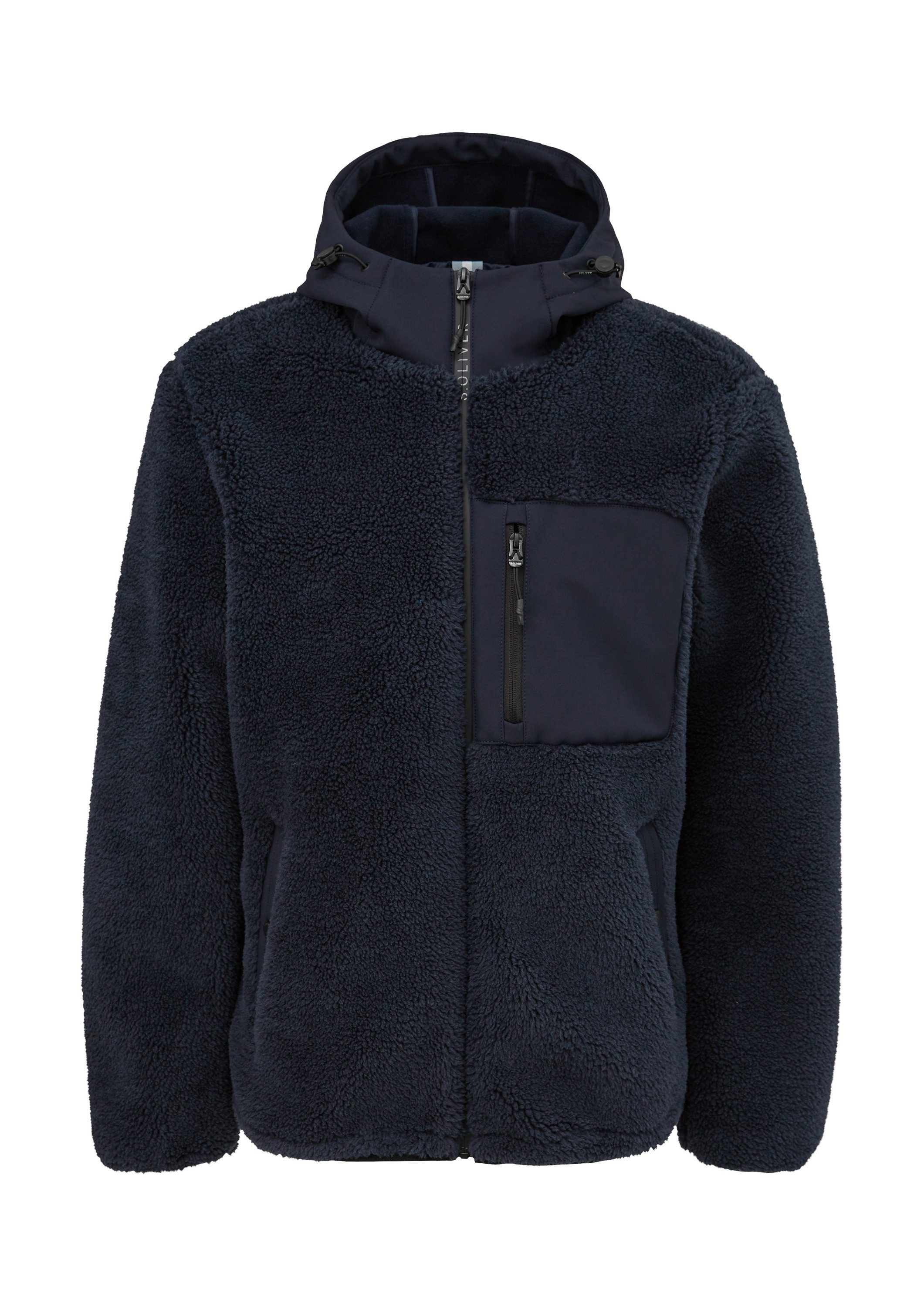 s.Oliver Funktionsjacke Outdoor-Jacke Jacke aus Schaffell-Imitat