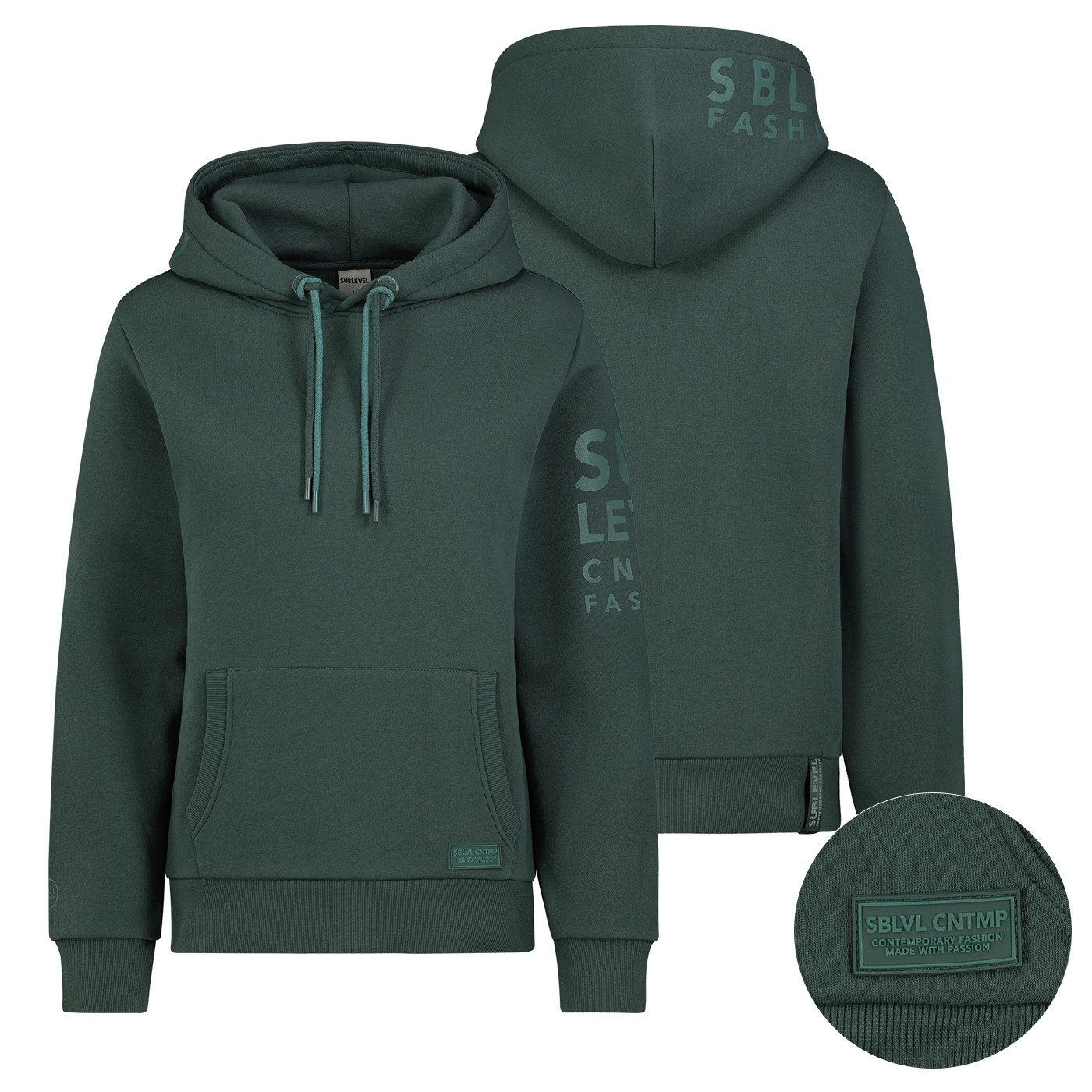 SUBLEVEL Hoodie Sublevel Hoodie Sweater Kapuzenpullover Übergangs Kapuzen S günstig online kaufen