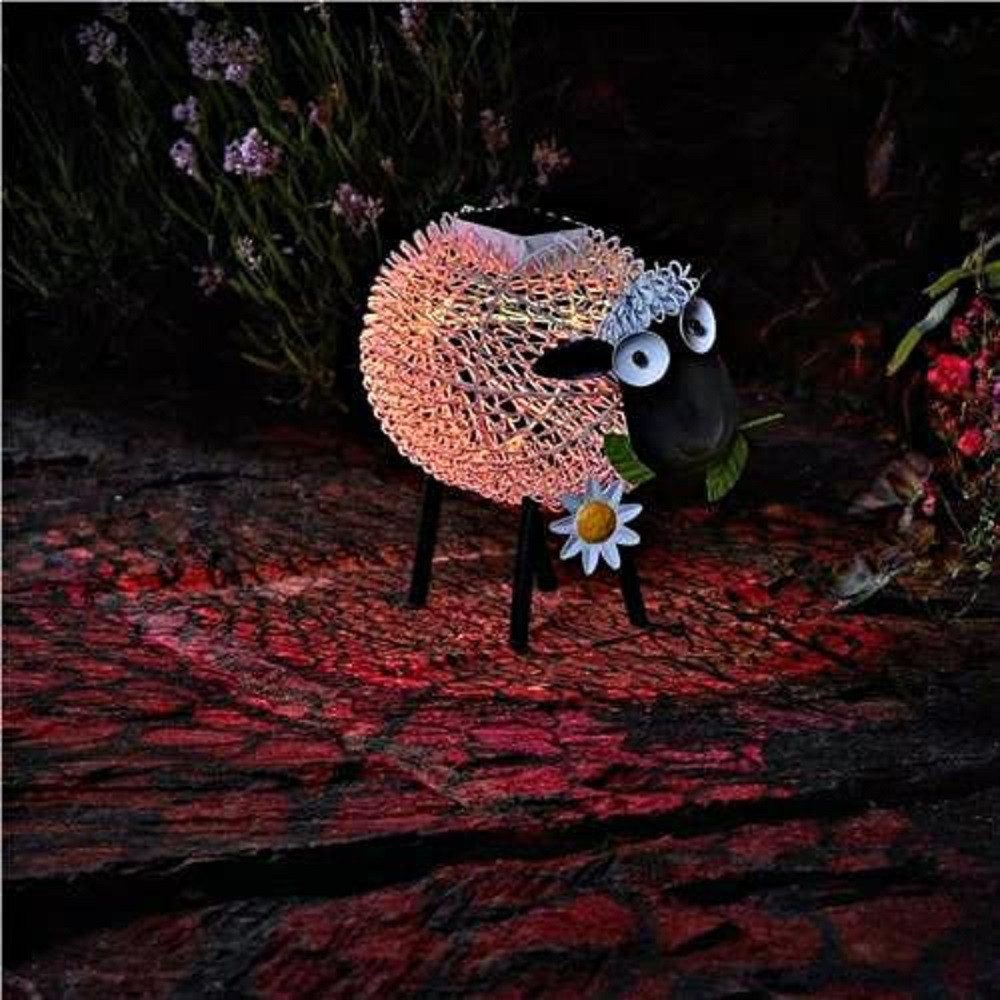 Smart Garden LED Solarleuchte Solar-Silhouette Schaf "Dolly" aus Metall, Solarleucht, Garten, LED fest integriert – Bild 5 von 5