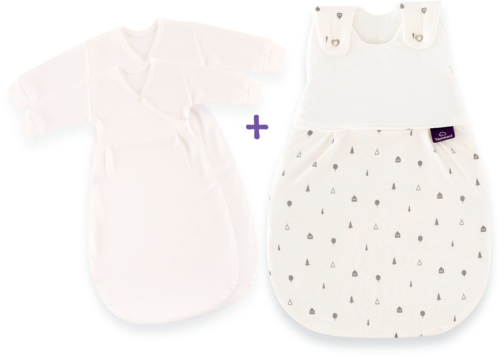 Träumeland Babyschlafsack Babyschlafsack 3tlg. Set Zuhause (3 tlg)