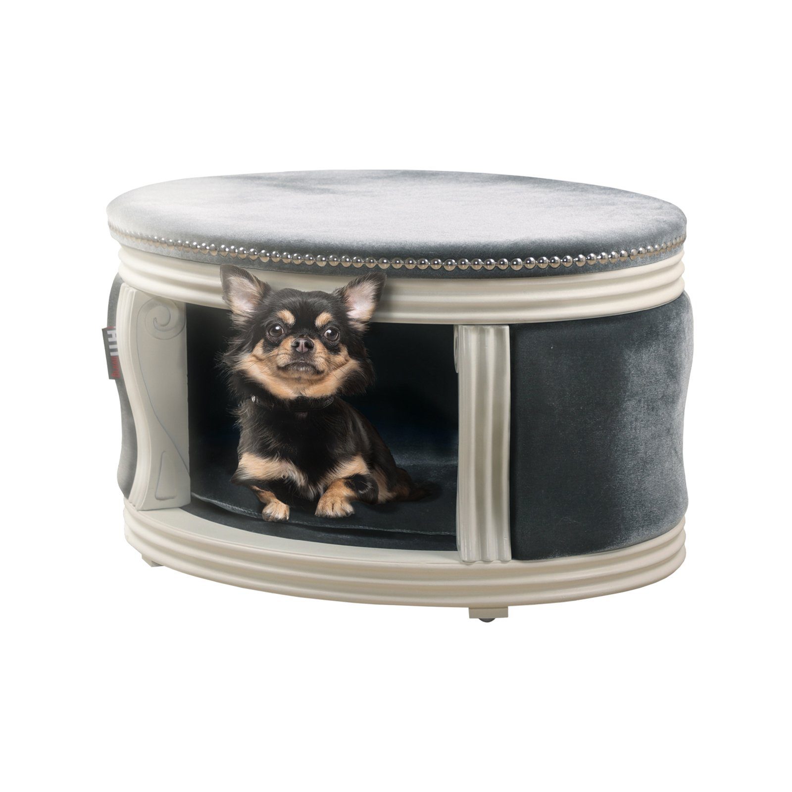 HTI-Living Tierbett Hundebett Katzenhaus Barock Cora, Hundesofa Katzensofa mit herausnehmbaren Kissen