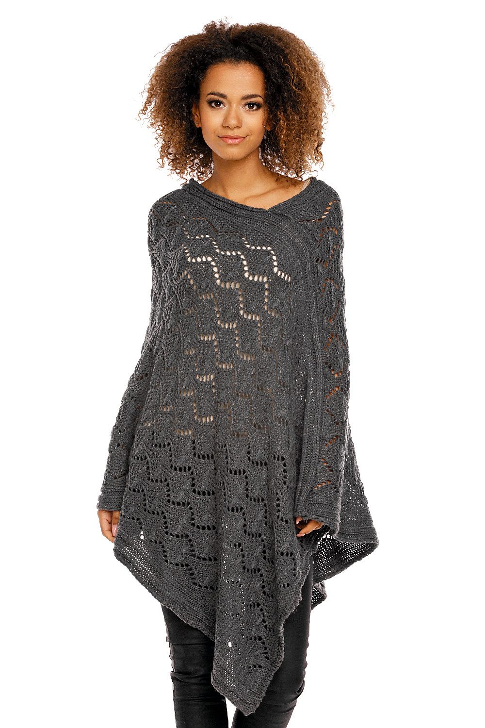 PeeKaBoo Strickponcho Eleganter Poncho warm Umhang günstig online kaufen