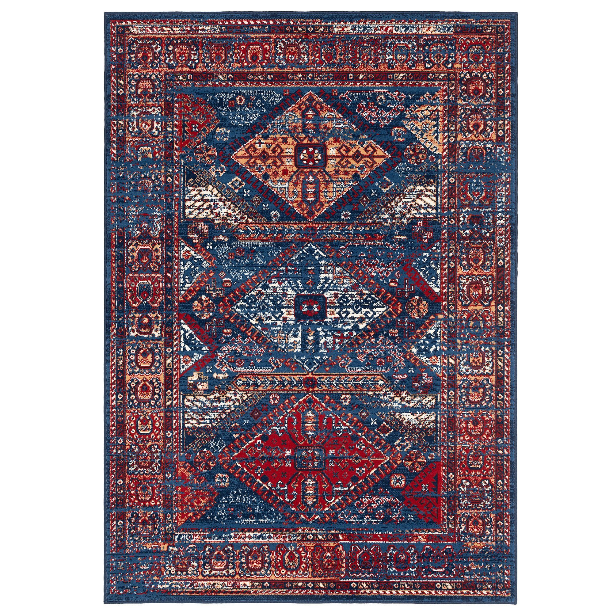 Pergamon Designteppich Designer Teppich Pop-Vintage Orient Bordüre, Rechtec günstig online kaufen