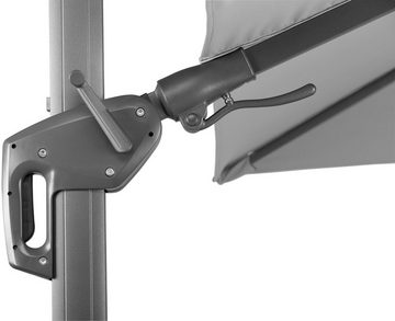Schneider Schirme Ampelschirm Rhodos Twist, LxB: 300x300 cm, mit Schutzhülle, ohne Wegeplatten