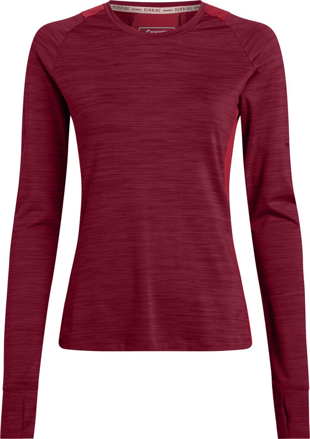 Energetics Laufshirt MELANGE/RED L/S Evii Da.-Langarmshirt W DARK/RED