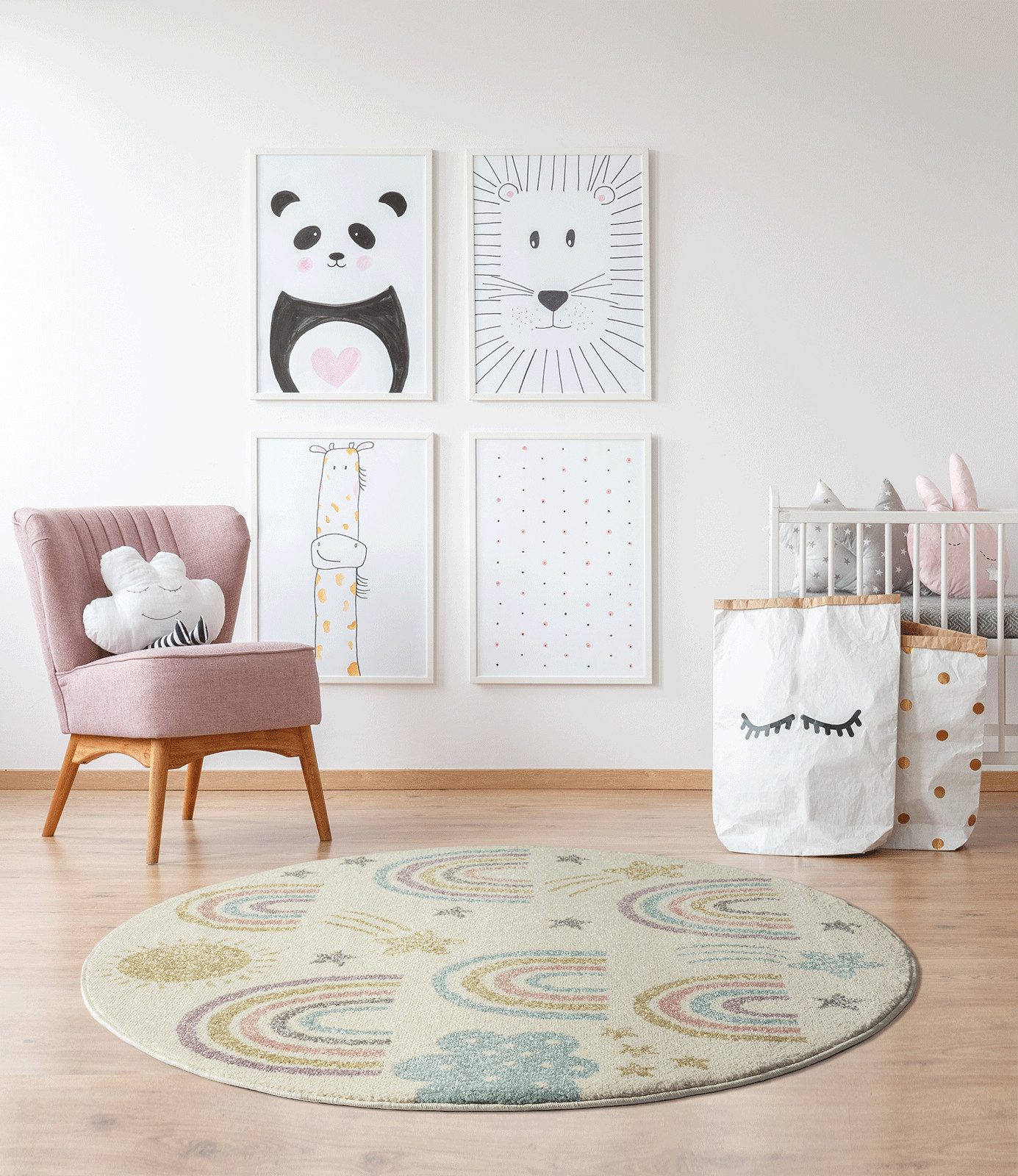 the carpet Teppich Beat Kids, rund, günstig online kaufen