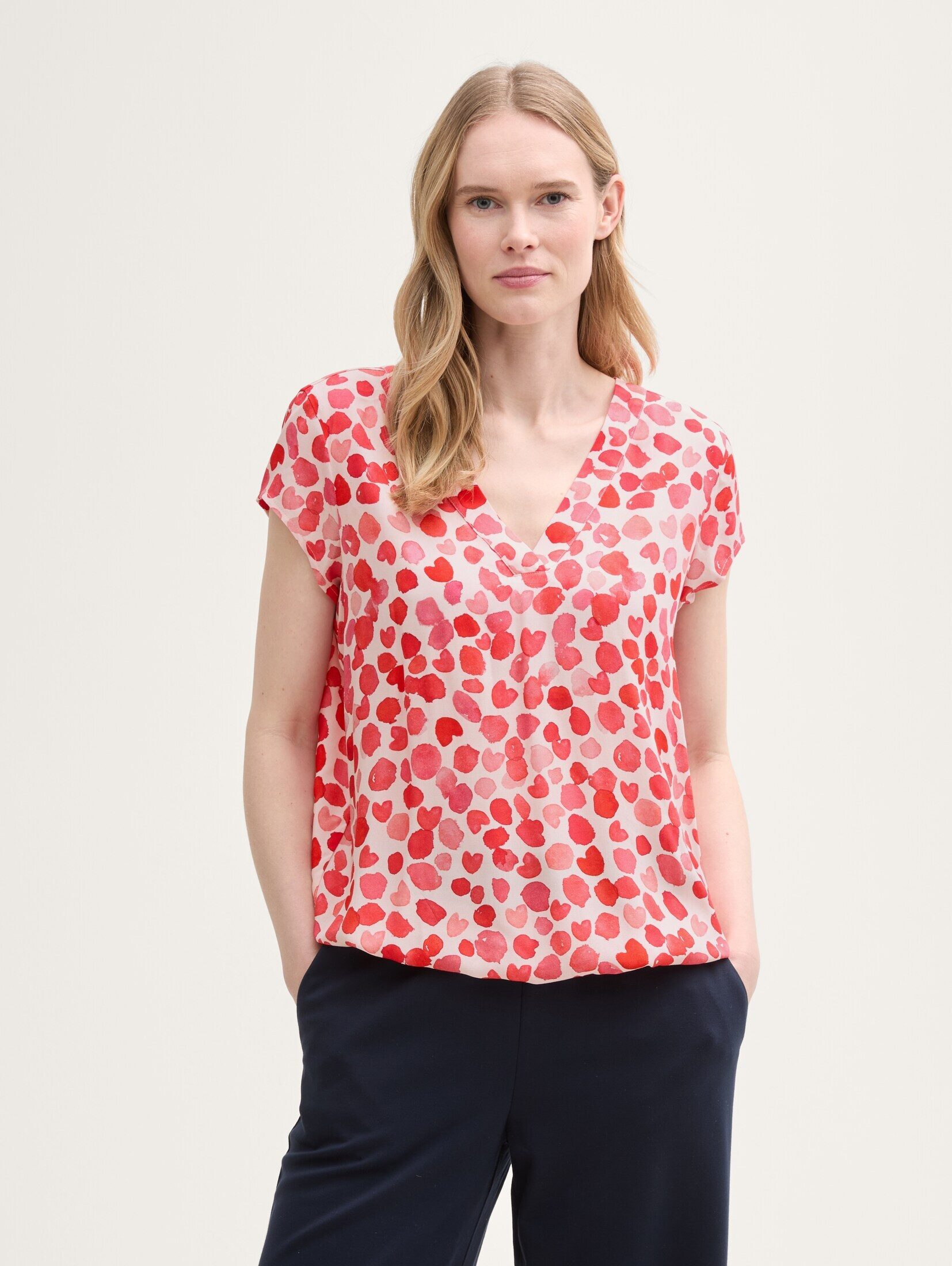 Blusentop Bluse mit Muster
