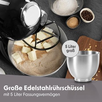 GOURMETmaxx Küchenmaschine 5L 12 Stufen, 1000,00 W, 5,00 l Schüssel