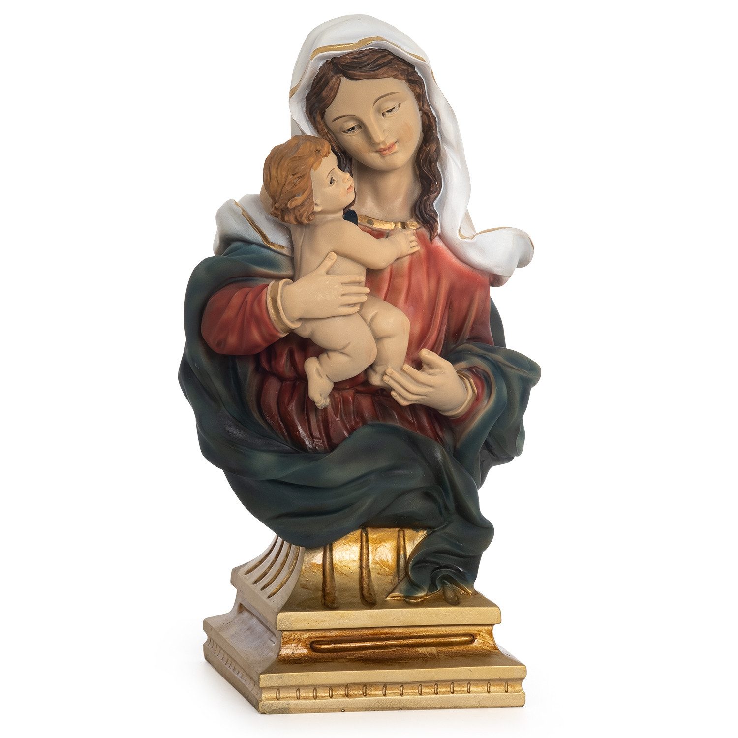 Moritz Dekofigur Madonna mit Kind Statue 20 cm Handbemalte Marienfigur Heil günstig online kaufen
