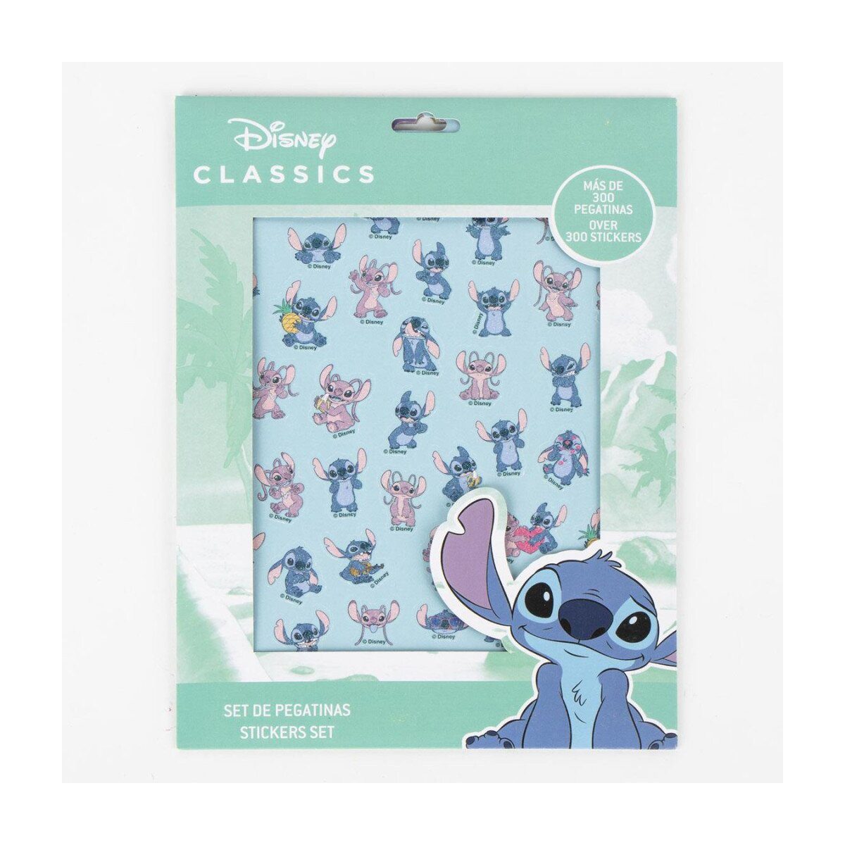 Lilo & Stitch Kreativset Lilo & Stitch Aufkleber Set 300 Stk. Alien Sticker Disney