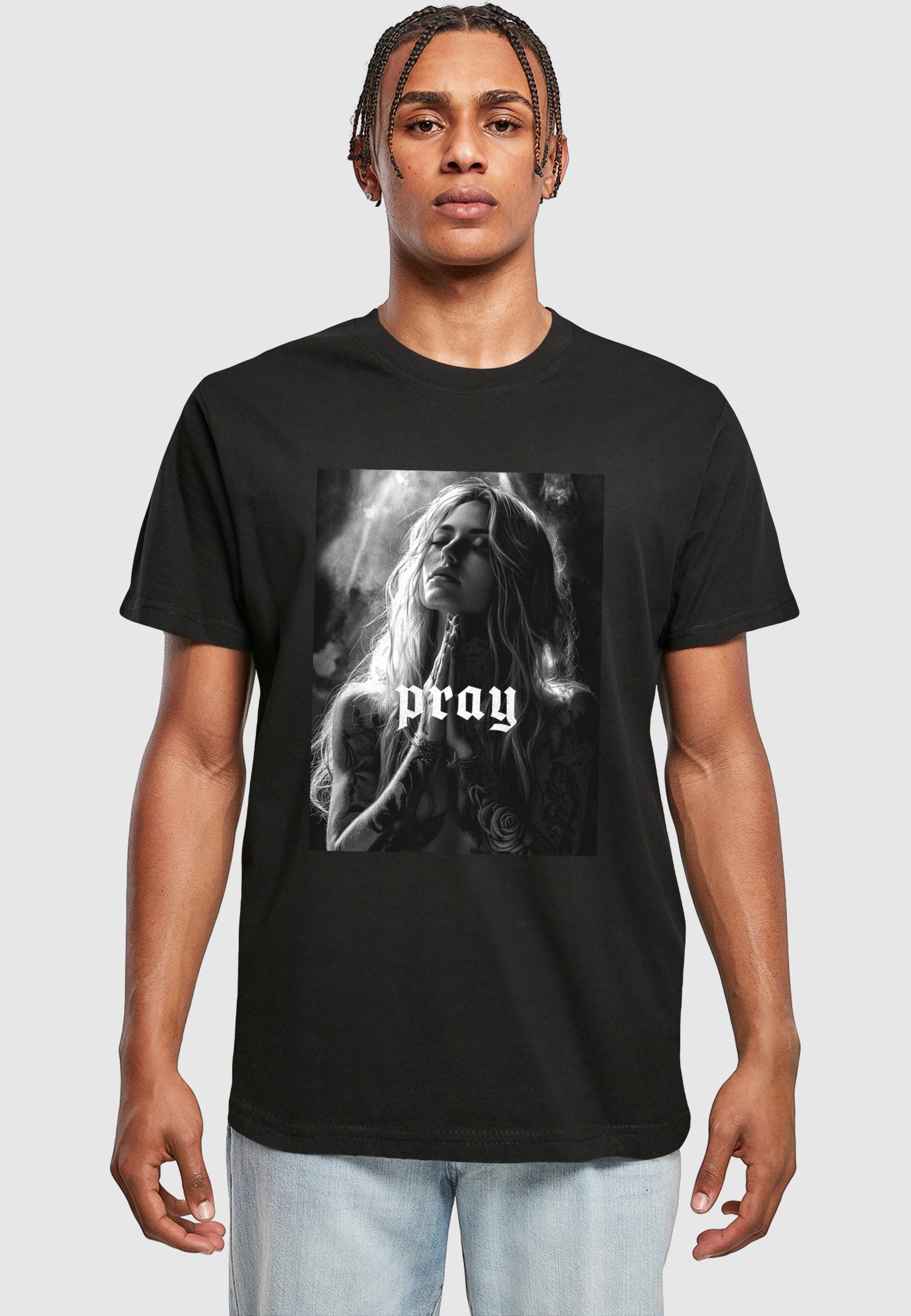 MisterTee T-Shirt MisterTee Praying Girl Tee (1-tlg)