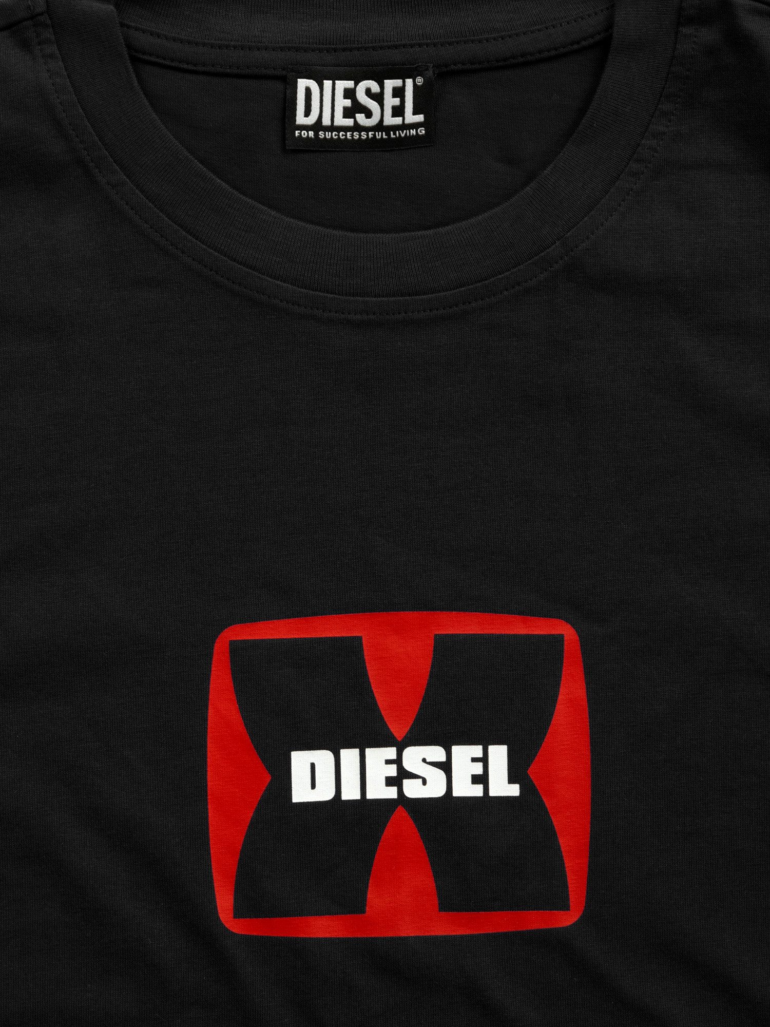 Diesel Rundhalsshirt Slim Fit Logo Shirt - T-DIEGOR-K47
