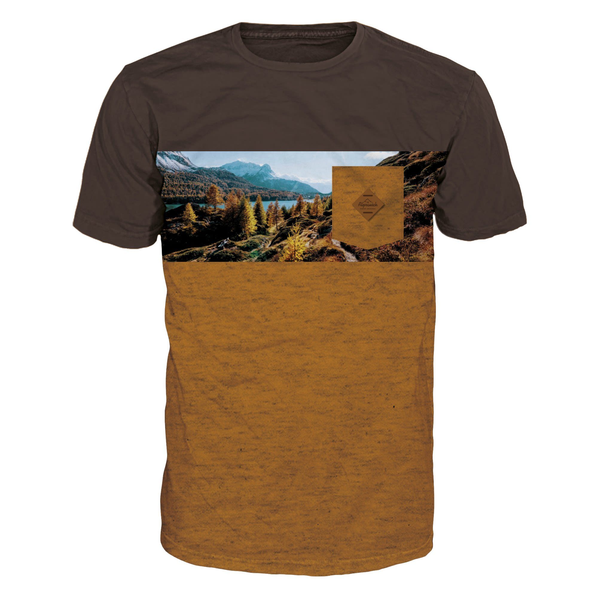 Alprausch T-Shirt Alprausch M Seeblick T-shirt Herren Kurzarm-Shirt