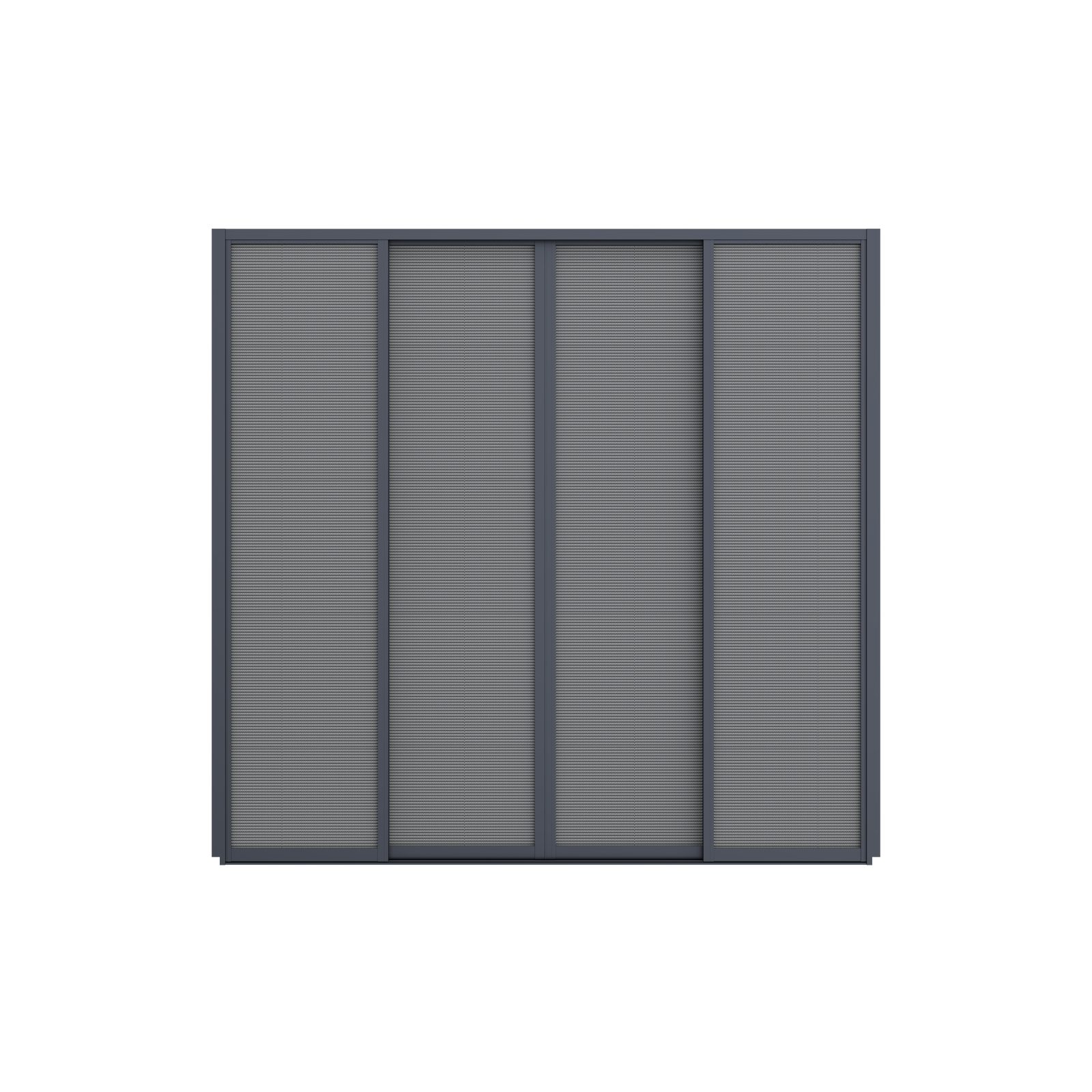 Weide Pavillonseitenteil Sichtschutz Textil für Pergola Schiebepaneel Anthrazit, 265x235 cm, Seitenteil