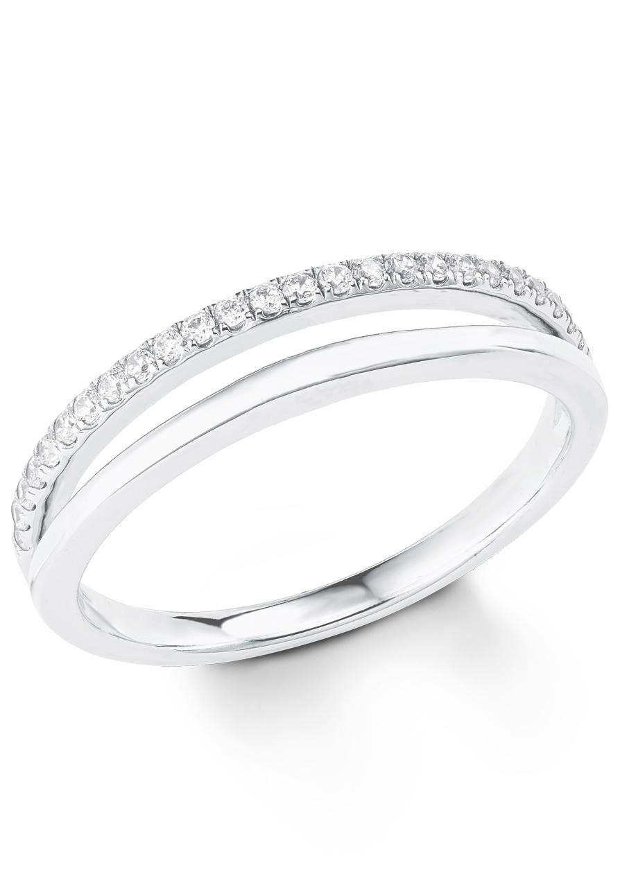 s.Oliver Silberring, mit Zirkonia (synth)