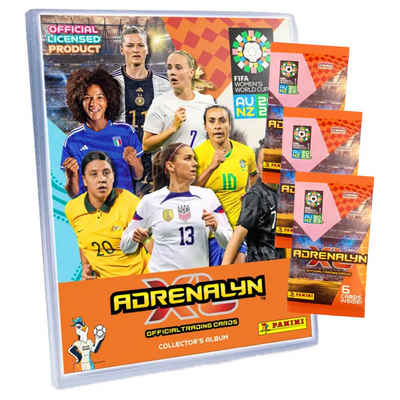 Panini Sammelkarte Panini Fifa Frauen Fußball WM Karten 2023 - Trading Cards - 1 Sammelma, Frauen WM 2023 - 1 Sammelmappe + 3 Booster Karten