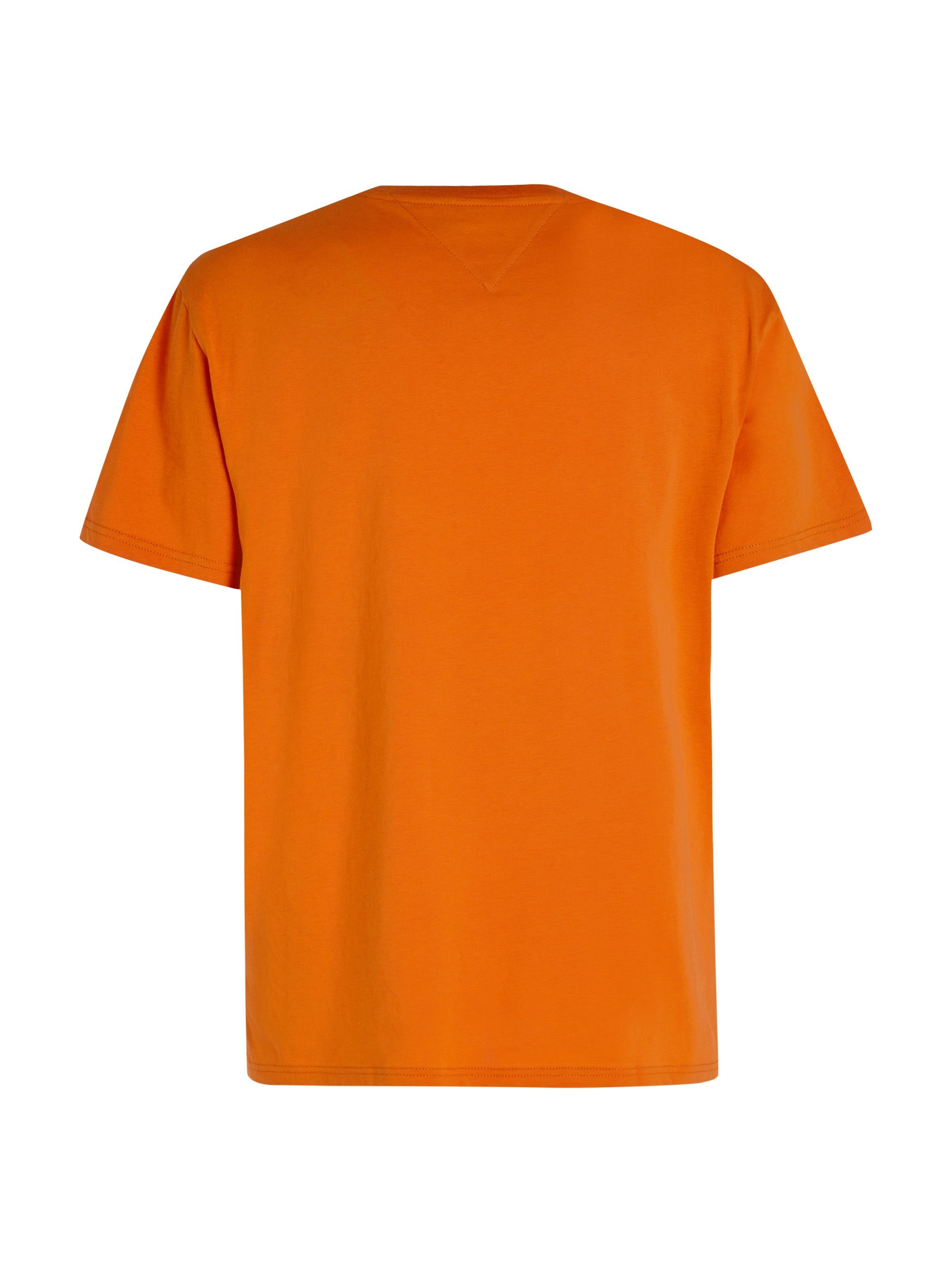 Orange Tommy Bonfire TEE CLSC T-Shirt TJM Jeans FLAG SMALL