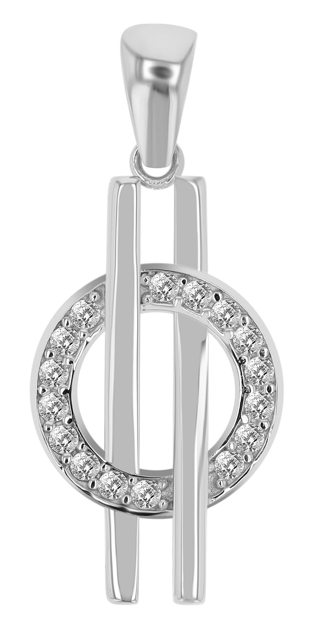 Kettenanhänger Anhänger aus 333 Gold mit Zirkonia