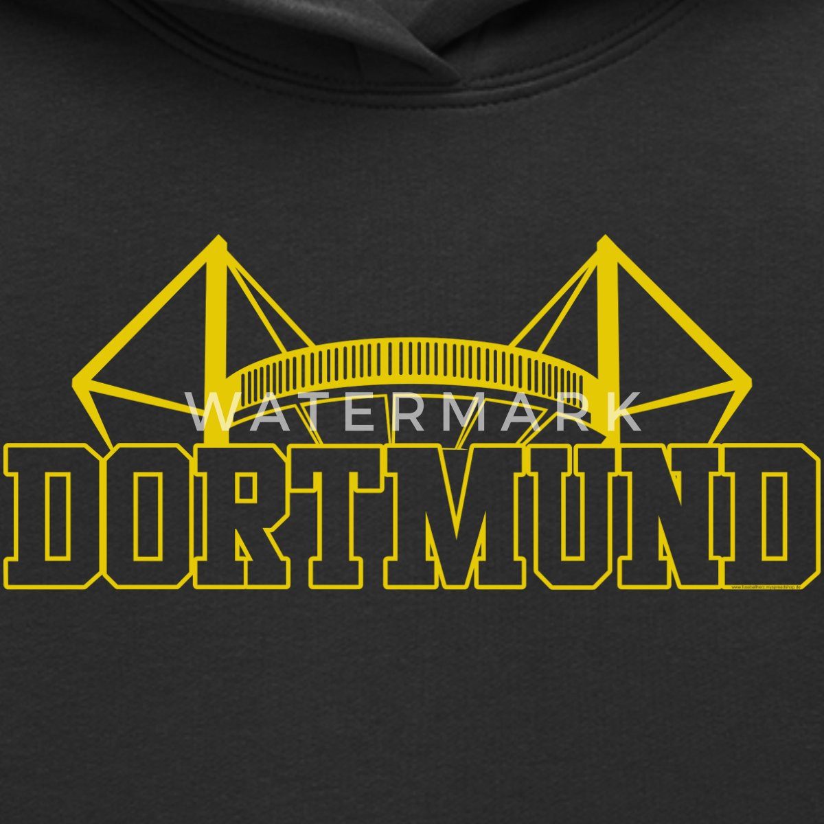 Spreadshirt Hoodie Dortmund Stadion Fußball Fan Kinder Premium Hoodie (1-tlg)