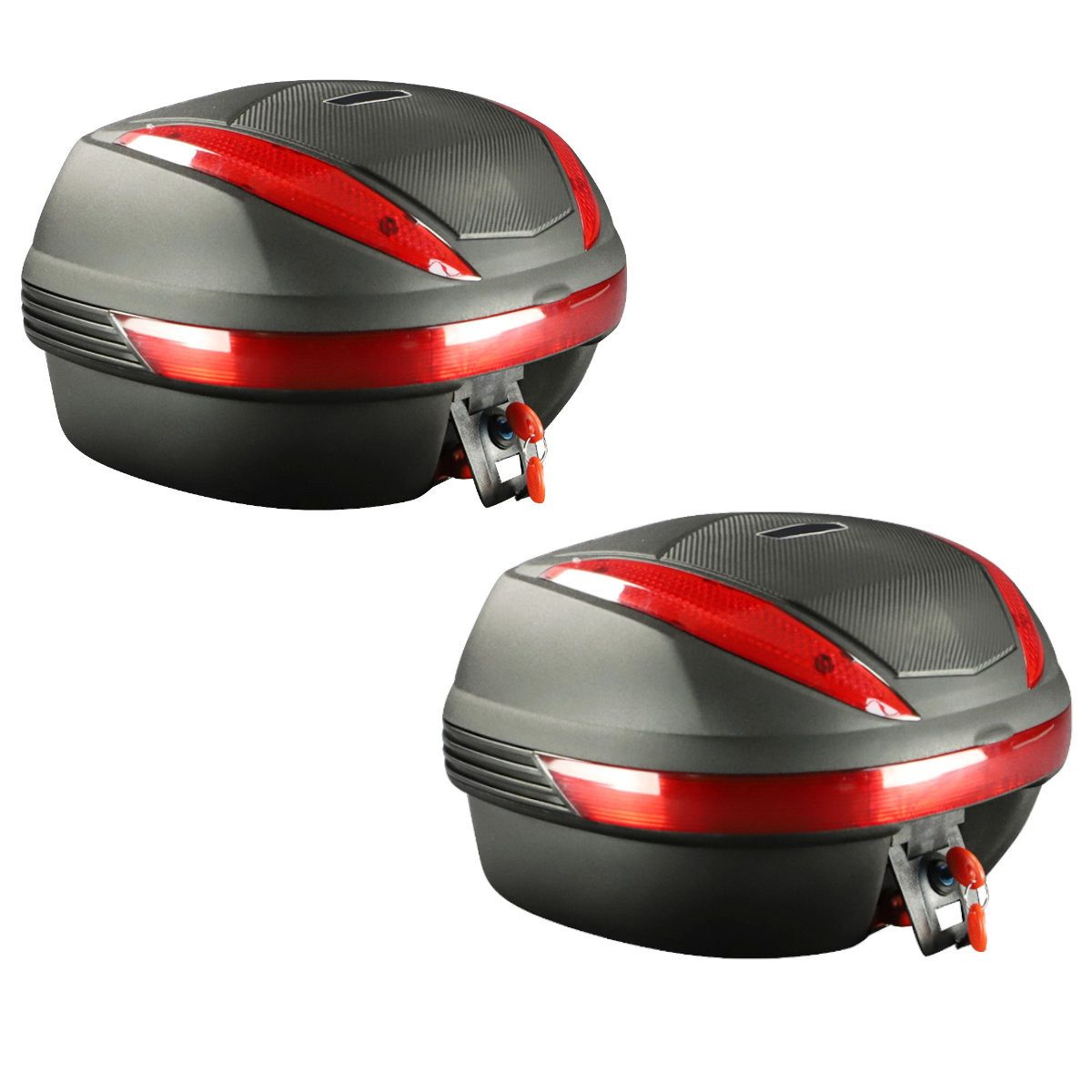 Reisetasche 2x Motorrad Topcase # PT 30 Liter schwarz Spar-Set