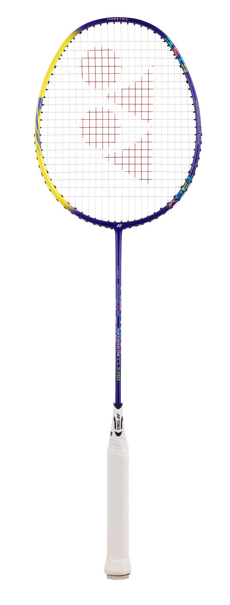 Badmintonschläger Astrox 02 Clear (kopflastig, sehr flexibel) blau - besaitet