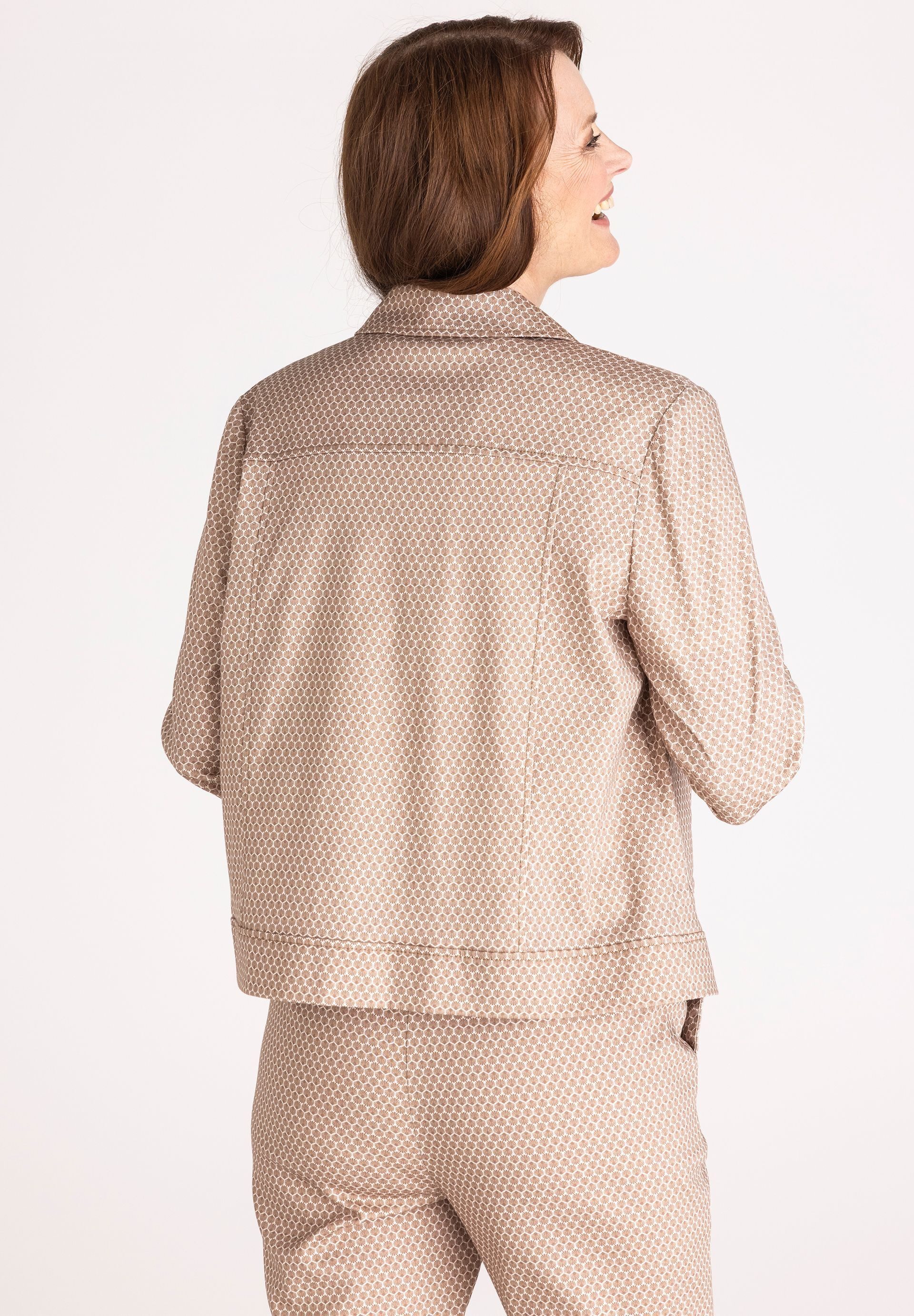 FRANK WALDER Jackenblazer im minimal Print