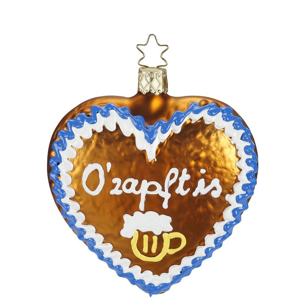 INGE-GLAS® Christbaumschmuck Ozapft is 9 cm - Deko ganzjährig (1-tlg)
