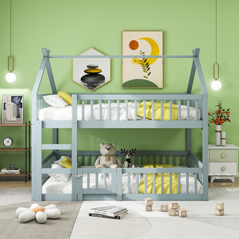 Sweiko Etagenbett Kinder-Familienbett mit Treppe, (Loft günstig online kaufen