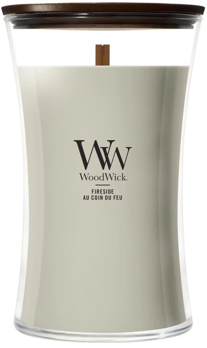 Woodwick Duftkerze Hourglass Large - Fireside - 130 Stunden (1-tlg)