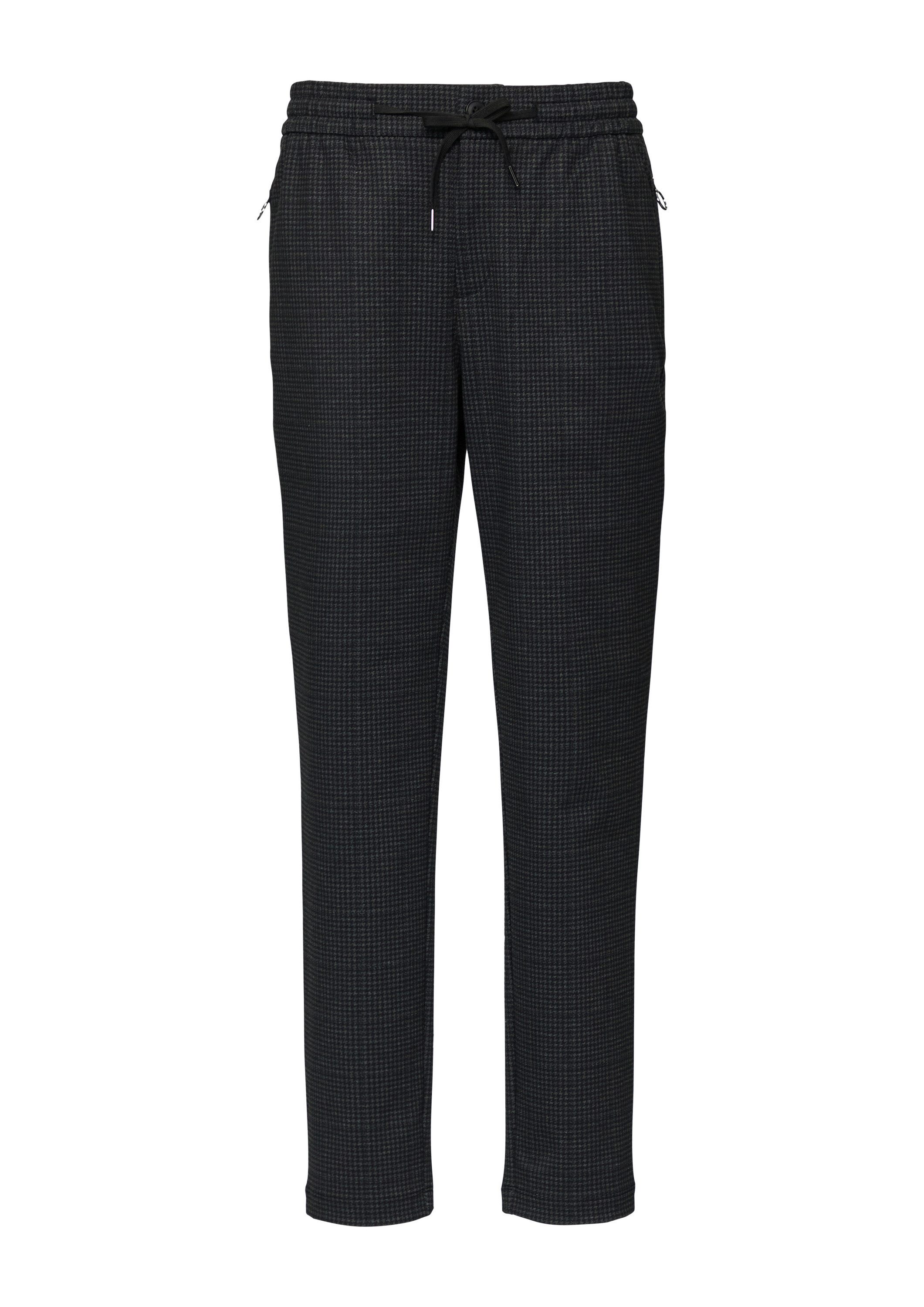 s.Oliver Chinos Hose Relaxed: Jogpant in Karo-Optik