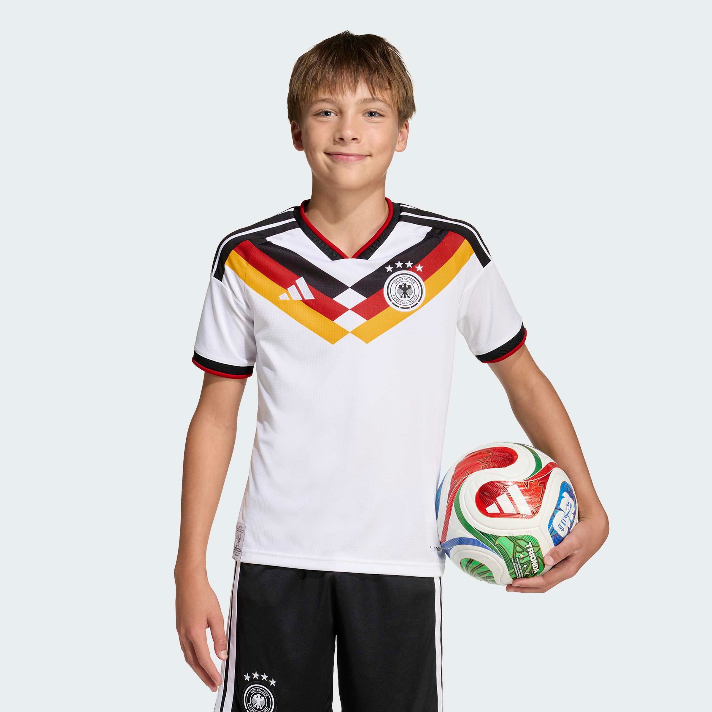 adidas Performance Fußballtrikot DEUTSCHLAND 26 KIDS HEIMTRIKOT für Kinder, mit Rundhalsausschnitt, ohne Verschluss