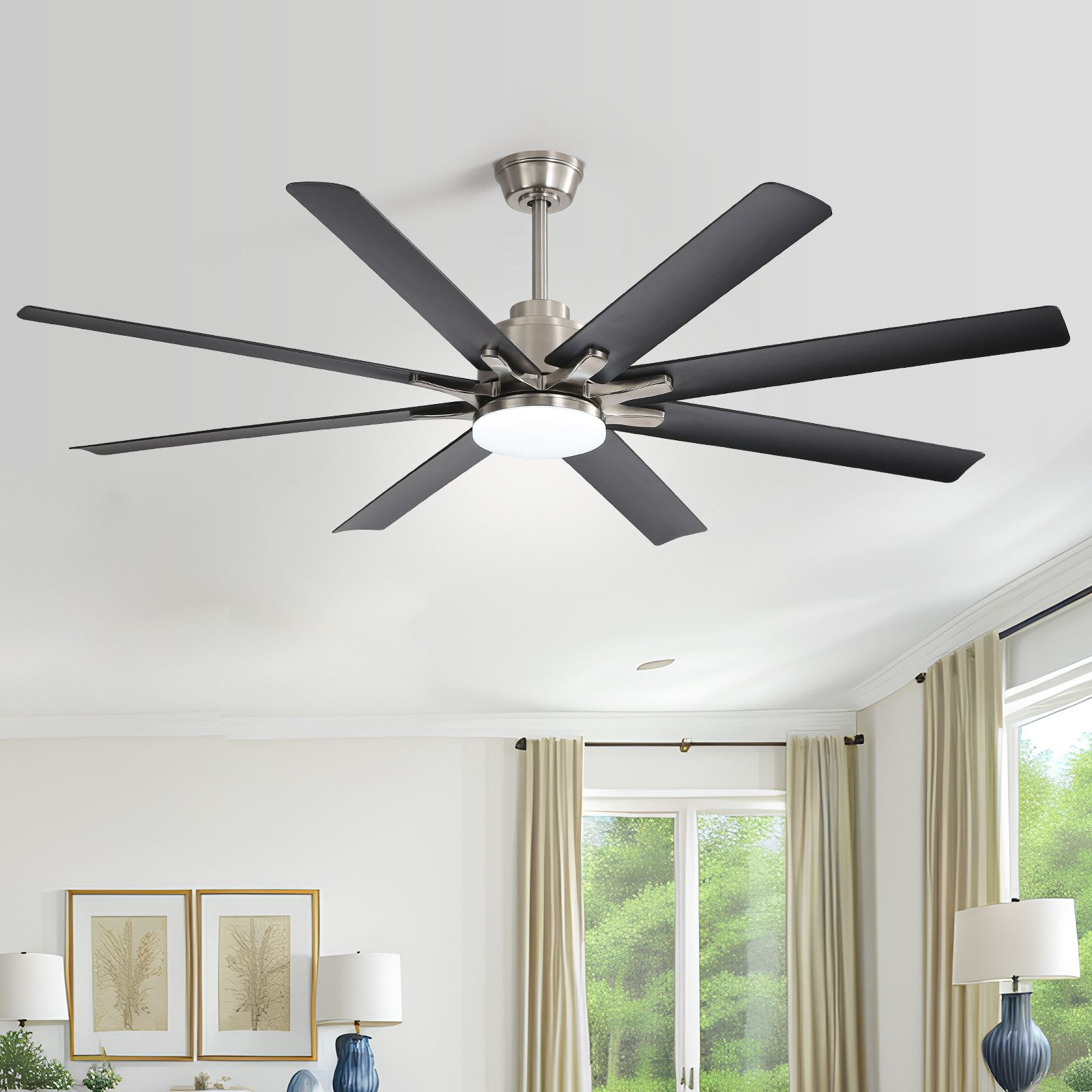 Sofucor Deckenventilator 167,5 cm moderner Deckenventilator günstig online kaufen