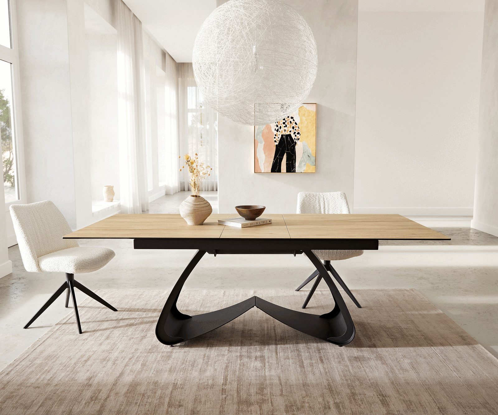 DELIFE Esstisch Edge, Keramik Laminam® Sabbia günstig online kaufen