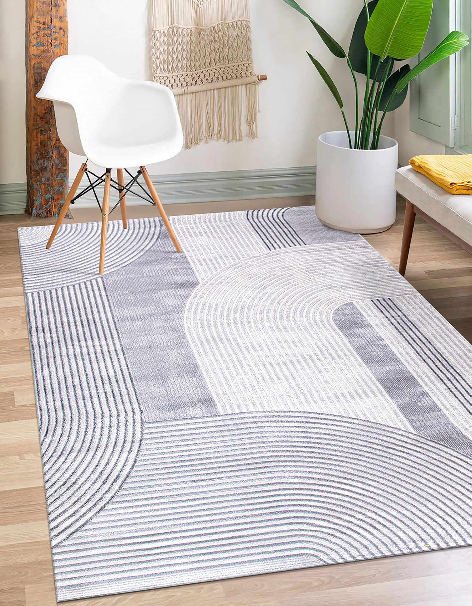 Carpetilla Designteppich Designer Wohnzimmer Teppich abstrakte Musterung mo günstig online kaufen