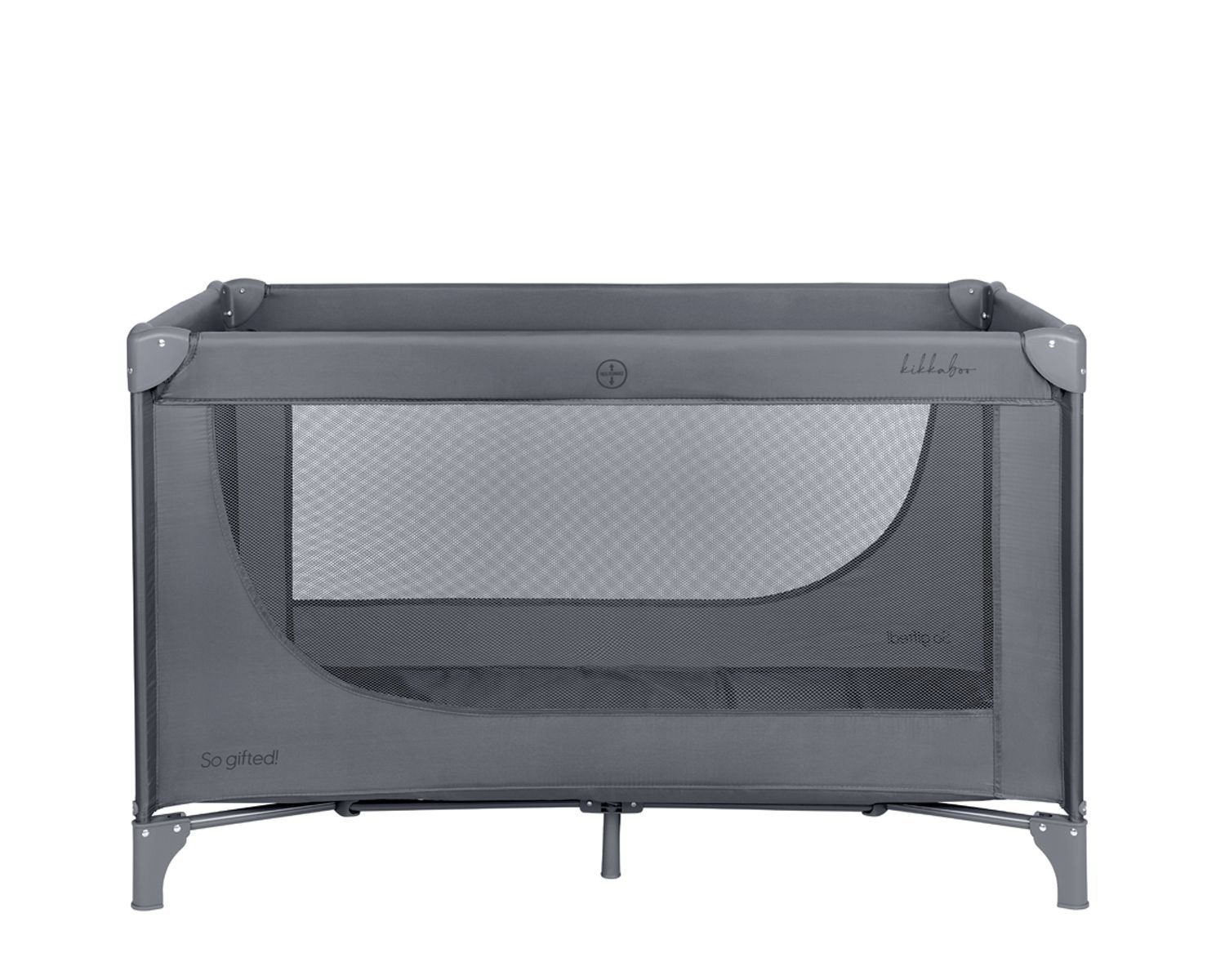 Kikkaboo Baby-Reisebett Reisebett so gifted eine Ebene, weiche Matratzenauflage, Seiteneingang