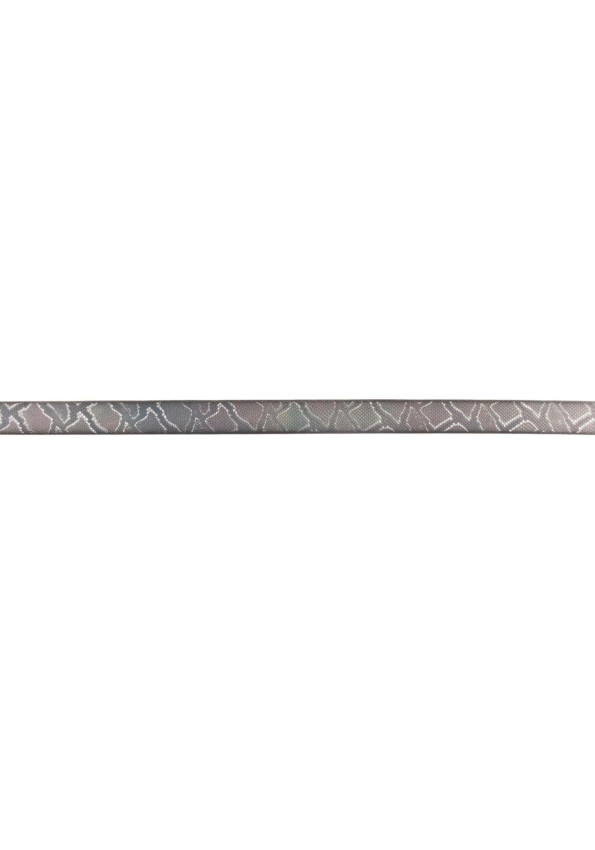 multi Snakeprägung Ledergürtel b.belt mit Metallic