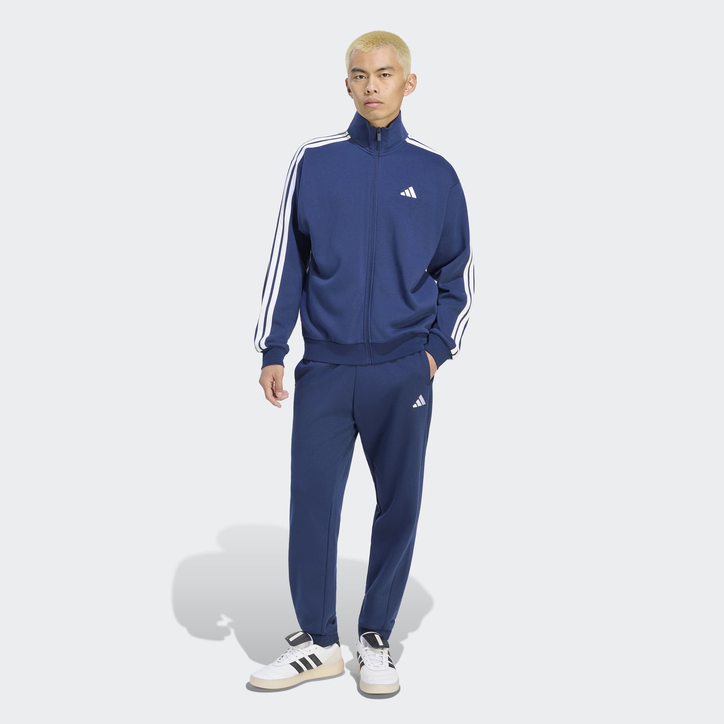 adidas Sportswear Trainingsanzug 3-STREIFEN FLEECE (2-tlg)