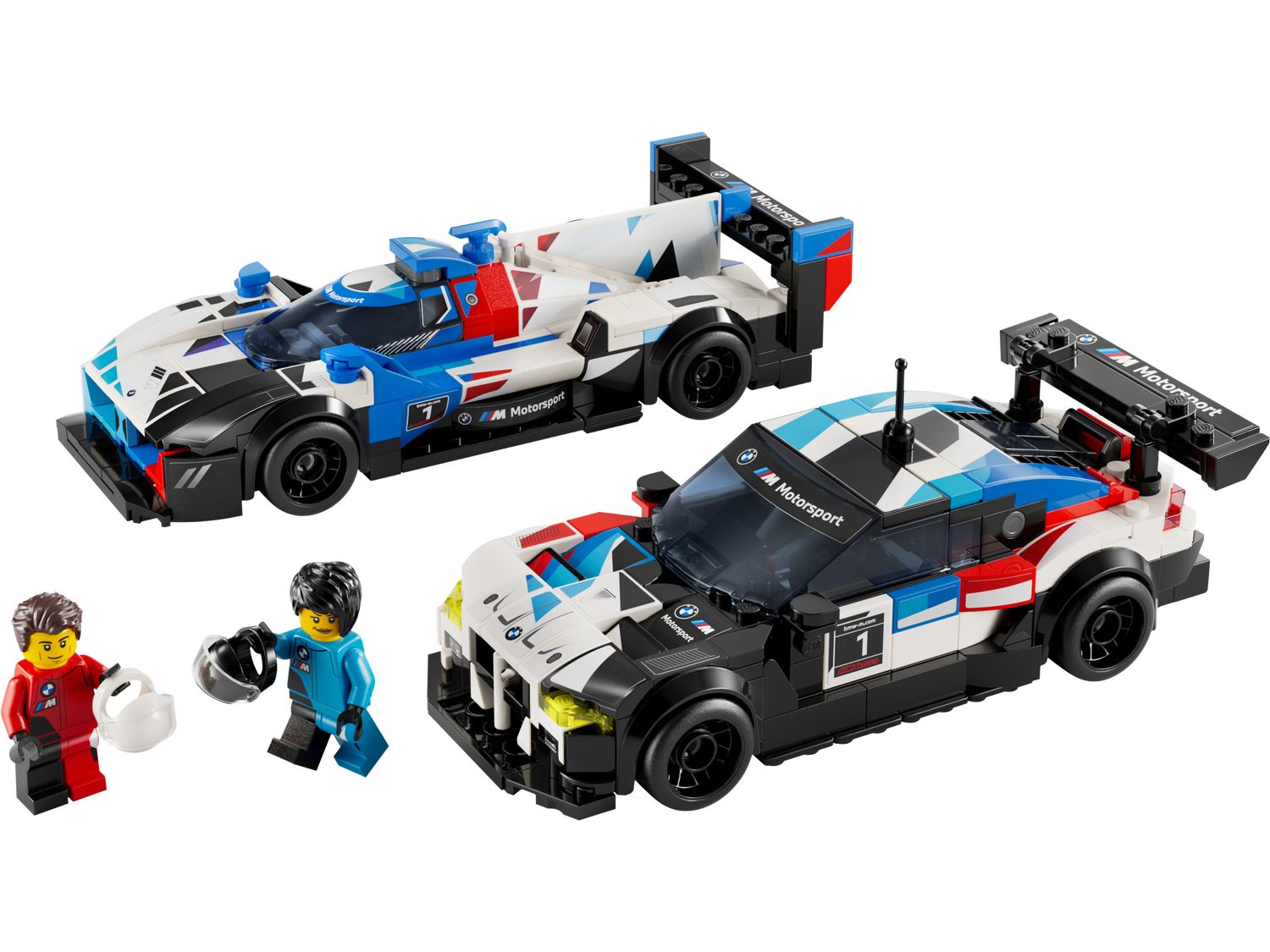 LEGO® Speed Champions 76922 BMW M4 GT3 & BMW M Hybrid V8 Rennwagen Spielbausteine, (Set, 676 St., Set)