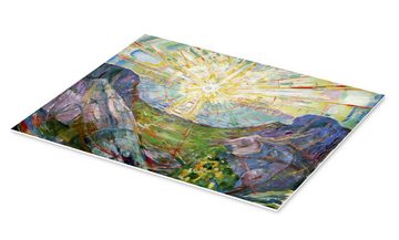 Posterlounge Forex-Bild Edvard Munch, Die Sonne, Malerei