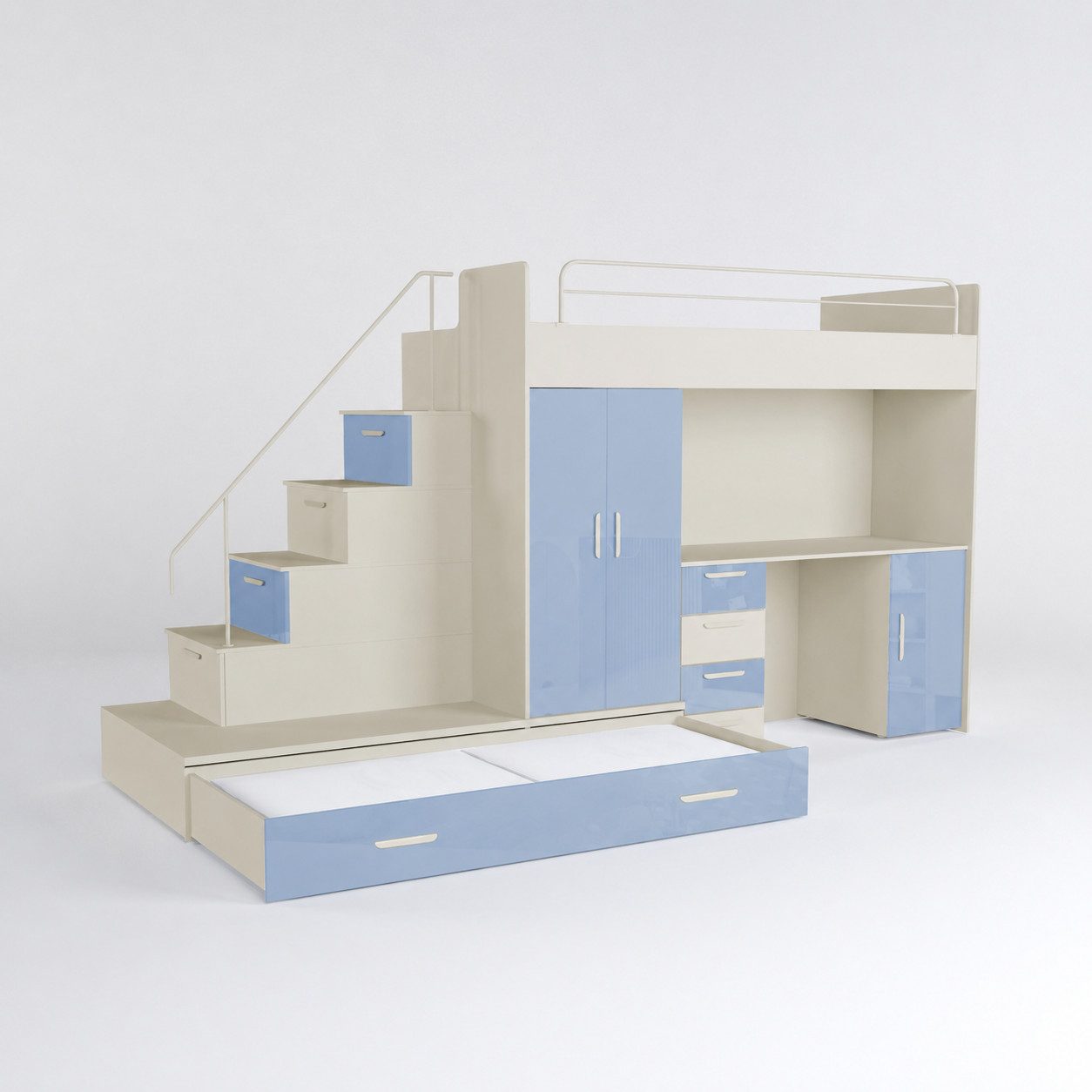Lookway Babymöbel-Set Kaschmir Kinderset RAJ 5, Hochglanz