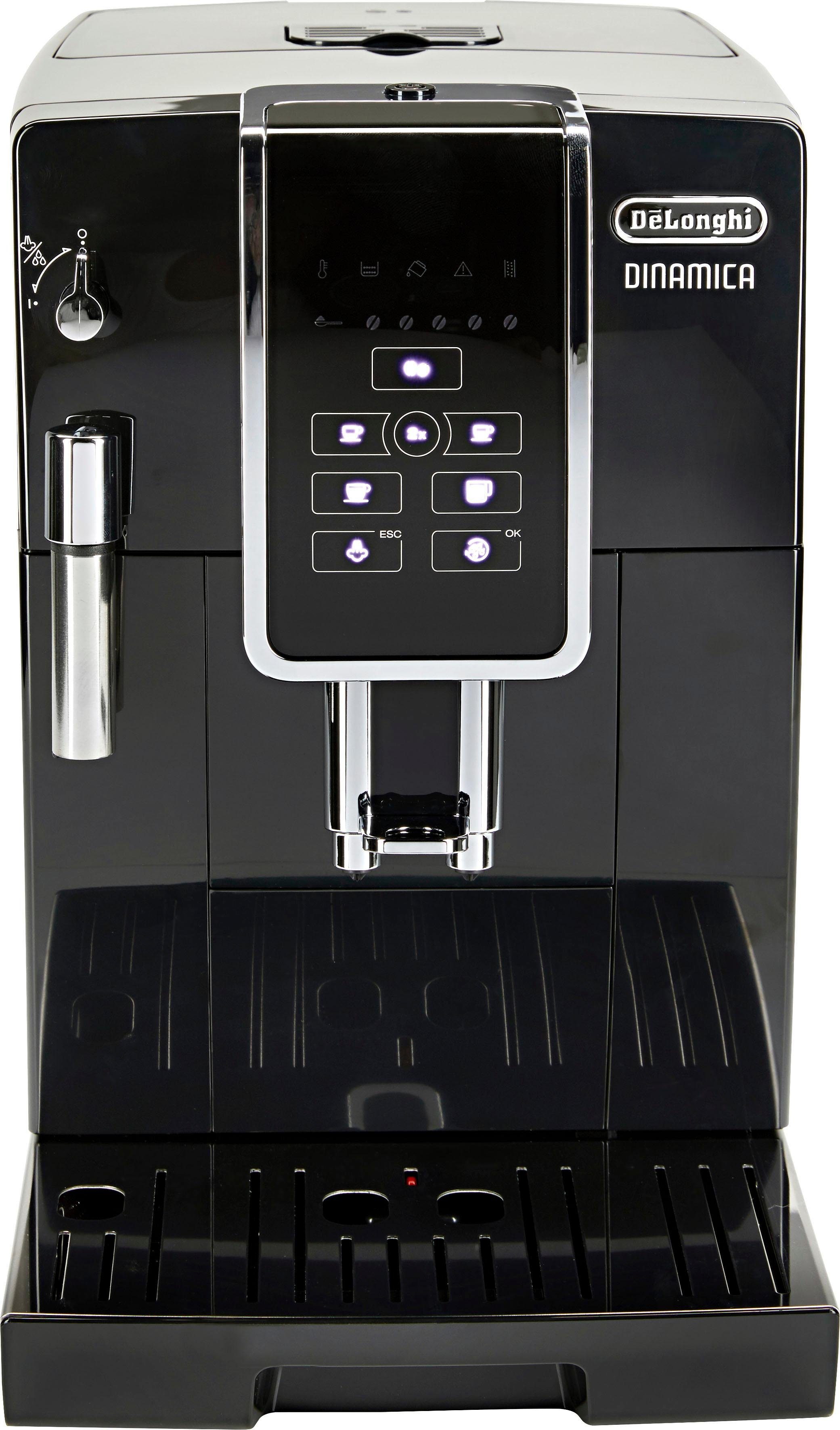 De'Longhi Kaffeevollautomat Dinamica ECAM358.15.B - Long Coffee Funktion für Filterkaffee, schwarz, Milchaufschäumdüse, 300 g Bohnenbehälter, automatische Reini – Bild 4 von 5