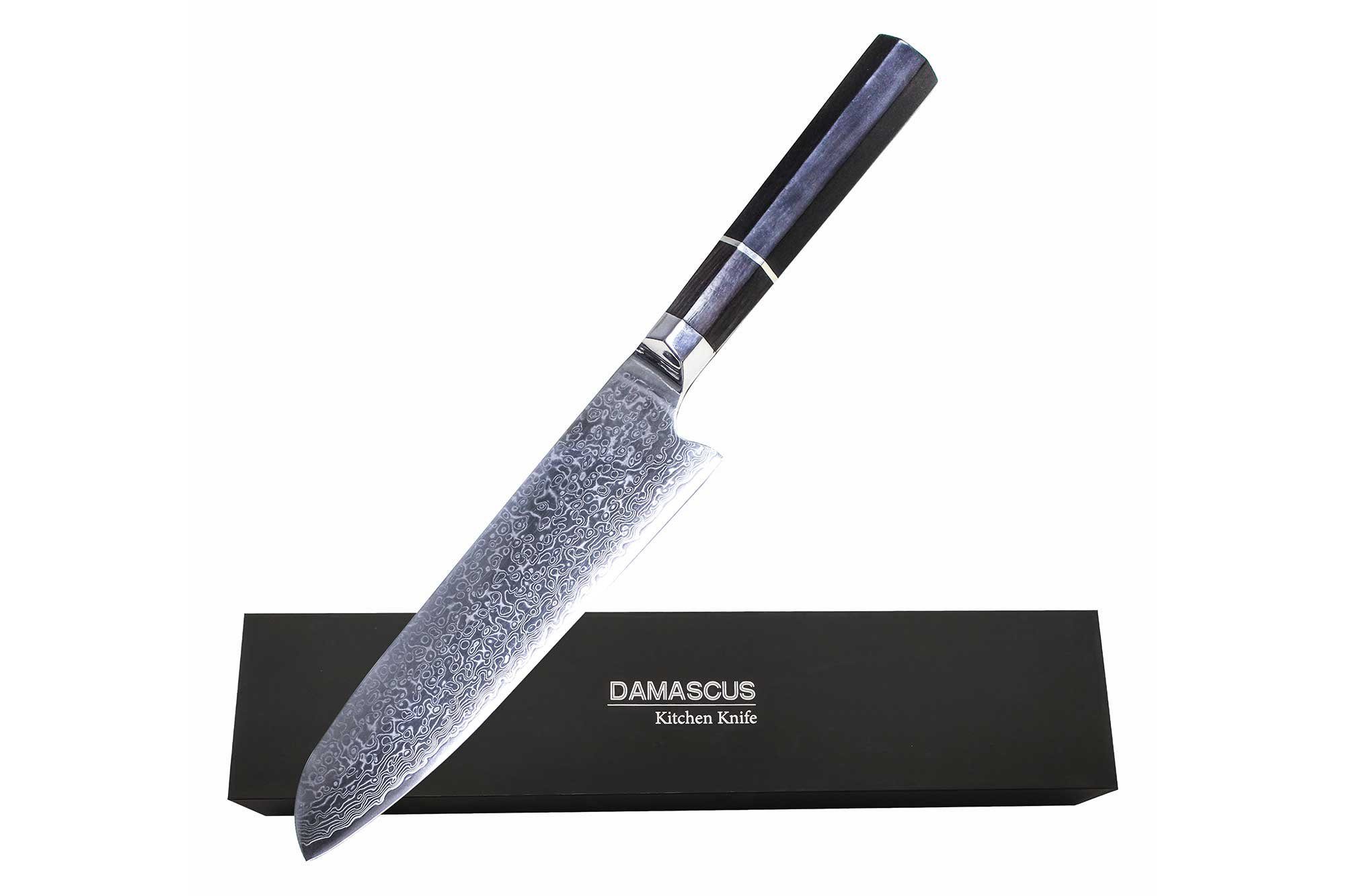 Muxel Kochmesser Damascus Santoku Knife, Das extra scharfe Messer
