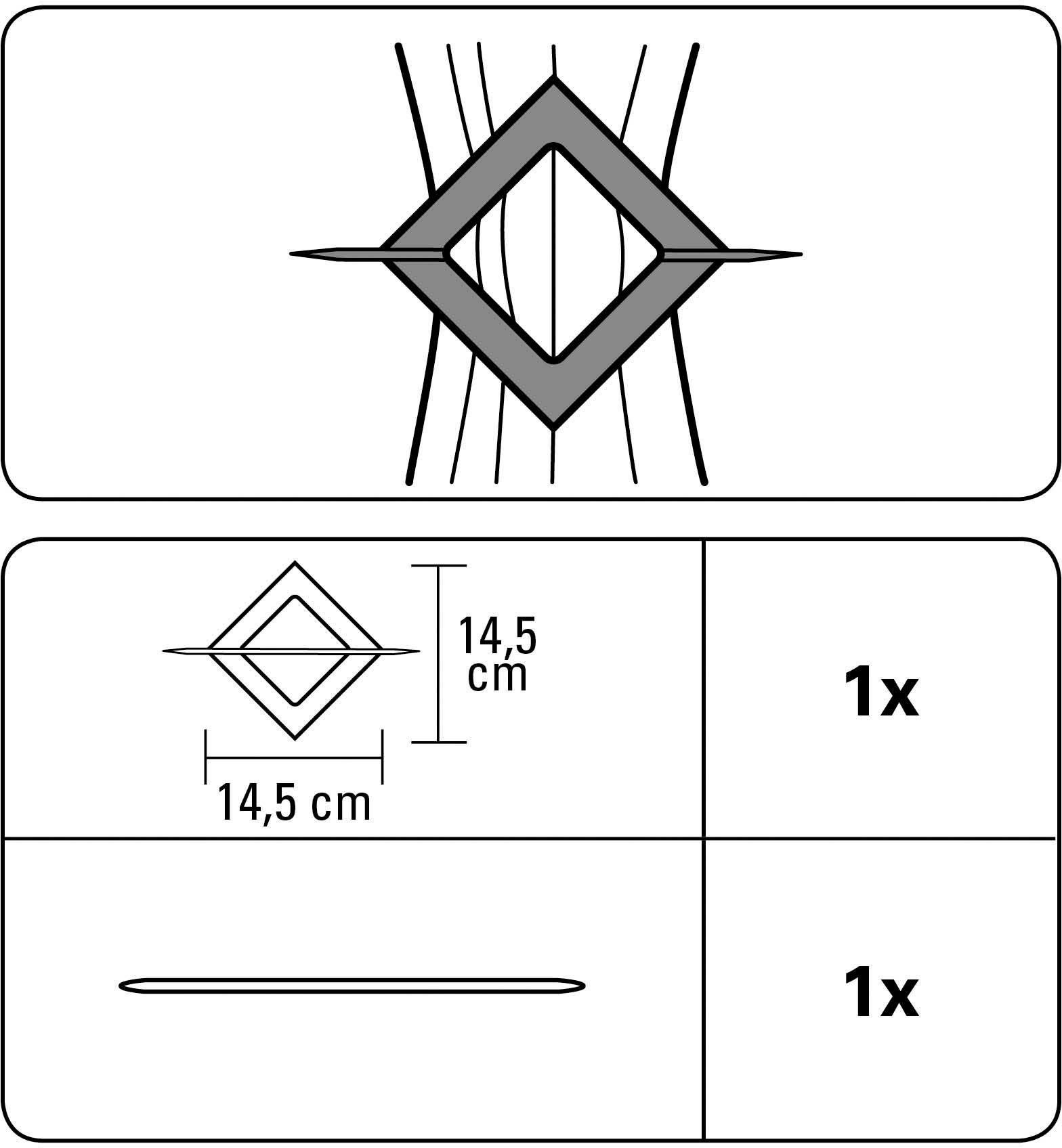 GARDINIA Dekoklammer Dekospange mit Stab Uranus, Gardinen, Vorhänge, (1-St), zum Dekorieren und Raffen – Bild 4 von 5
