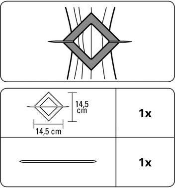 Dekoklammer Dekospange mit Stab Uranus, GARDINIA, Gardinen, Vorhänge, (1-St), zum Dekorieren und Raffen