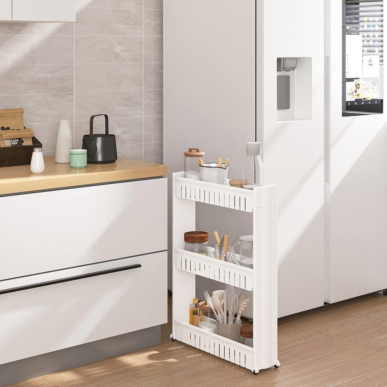 Woltu Küchenregal, 1-tlg., Nischenregal Schrank Schieberegal günstig online kaufen
