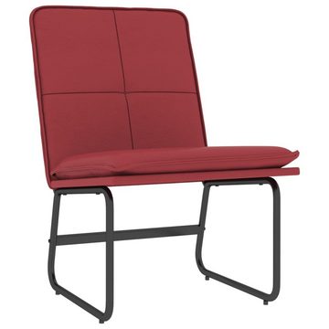 vidaXL Sessel Loungesessel Weinrot 54x75x76 cm Kunstleder (1-St)