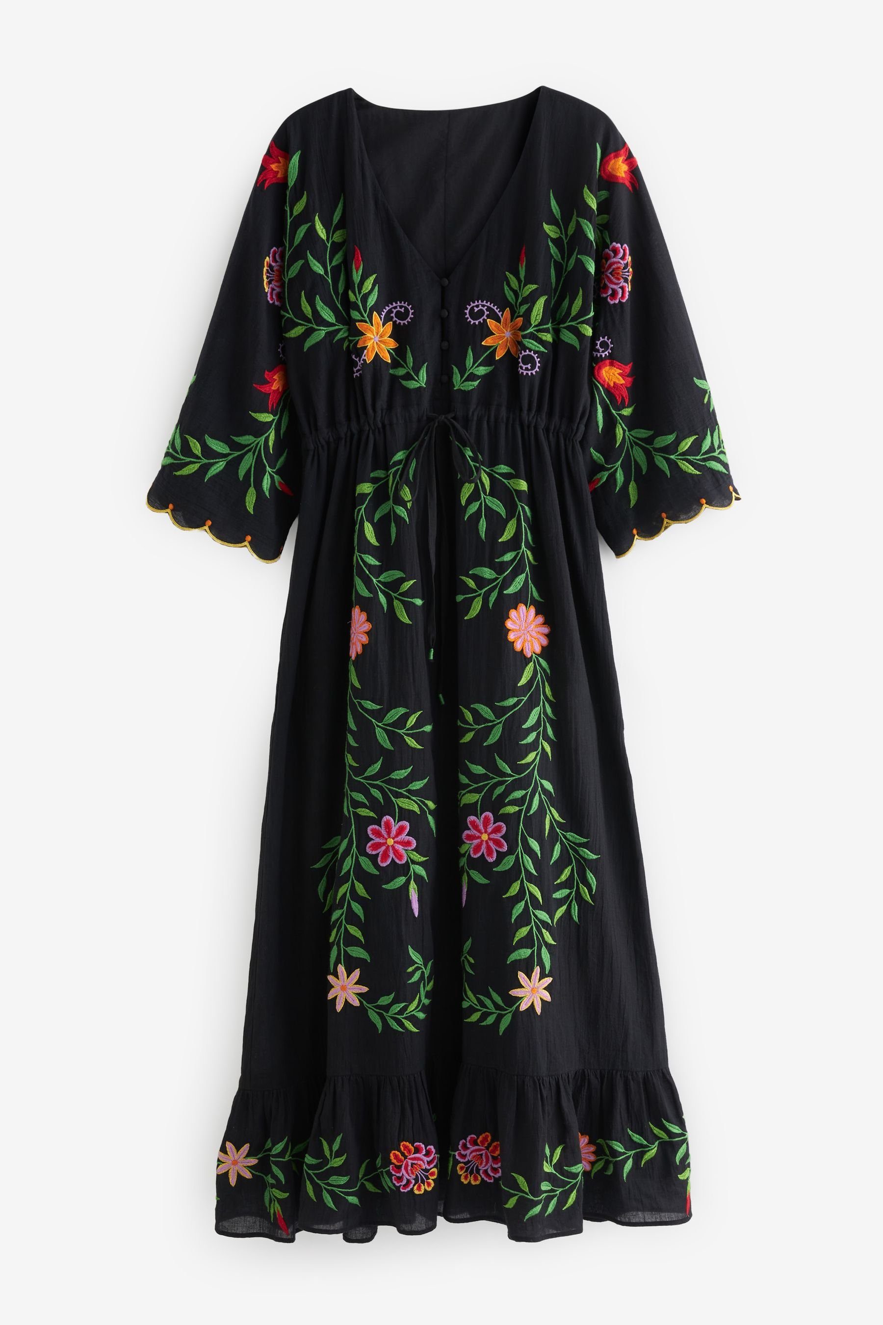 Next Sommerkleid Kleid mit Stickereien (1-tlg) | Sommerkleider